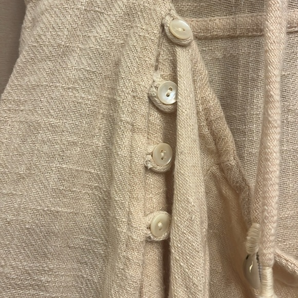 Adorable Small FREE PEOPLE More Than a Mini Beige Dress! Boho! Summer dress! - Picture 7 of 10